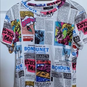 Newspaper shirt